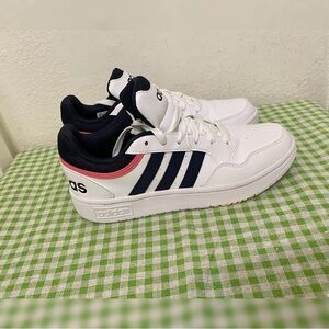 Adidas pink stripe shoes